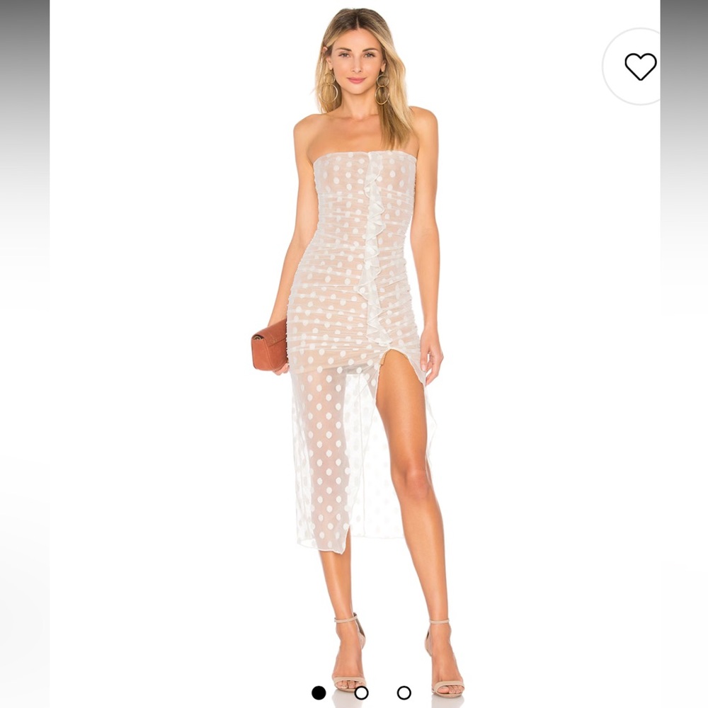 Brady Dress in White MAJORELLE
